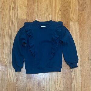 Tucker + Tate Blue Sailor Ruffle Sweatshirt